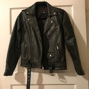 PeleCheCoco Leather Biker Moto Jacket